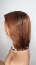 Load image into Gallery viewer, 13x4 lacefront wig pre plucked bleached knots 10iches bob cut straight brazillian hair