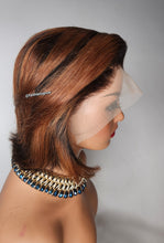 Load image into Gallery viewer, 13x4 lacefront wig pre plucked bleached knots 10iches bob cut straight brazillian hair