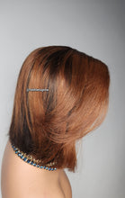 Load image into Gallery viewer, 13x4 lacefront wig pre plucked bleached knots 10iches bob cut straight brazillian hair