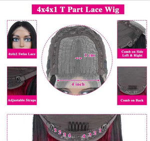 4x4 x1 Tpart Lace Closure 10" Colour T1B -99J