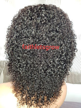 Load image into Gallery viewer, Kinky curly 13x4 Lace Front wig Pre-plucked, Bleacked Knots 12inch 150%Density