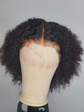 Load image into Gallery viewer, Kinky curly 13x4 Lace Front wig Pre-plucked, Bleacked Knots 12inch 150%Density