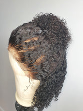 Load image into Gallery viewer, Kinky curly 13x4 Lace Front wig Pre-plucked, Bleacked Knots 12inch 150%Density