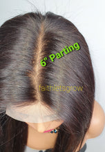 Load image into Gallery viewer, 6x6 Lace-closure glue-less  wig  20&quot; straight layered virgin brazillian hair