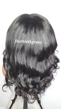 Load image into Gallery viewer, Loose wave 4x4 16inch virgin brazilian hair 180% density glue - less wig