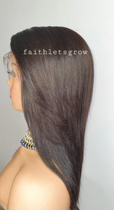 12inch 7x7 HD lace - closure glueless wig