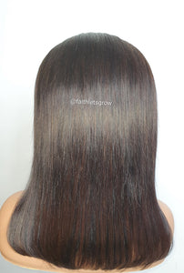 12inch 7x7 HD lace - closure glueless wig