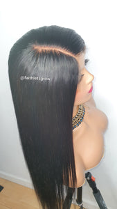 Straight 4x4  HD lace clousure 20inch 10A peruvian hair