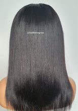 Load image into Gallery viewer, Fringe with lace finish 12inch natural yaki straight