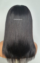 Load image into Gallery viewer, Fringe with lace finish 12inch natural yaki straight