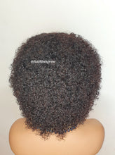 Load image into Gallery viewer, Kinky curly 8inch bangs wig brazilian hair