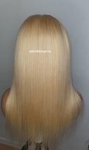 Load image into Gallery viewer, Colour 613 4x4 lace closure 16&quot; glueless wig Brazilian hair