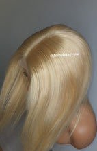 Load image into Gallery viewer, Colour 613 4x4 lace closure 16&quot; glueless wig Brazilian hair