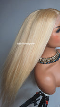 Load image into Gallery viewer, Colour 613 4x4 lace closure 16&quot; glueless wig Brazilian hair