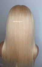 Load image into Gallery viewer, Colour 613 4x4 lace closure 16&quot; glueless wig Brazilian hair