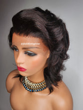 Load image into Gallery viewer, 9x4 lace frontal 8&quot; glueless wig body wave natural colour