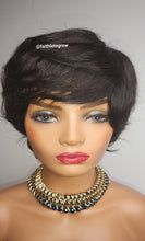 Load image into Gallery viewer, 6 inche pixie cut colour TB /30 machine made 150% density braziliain hair