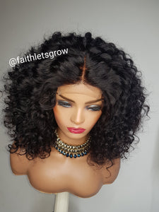 Loose Deep wave 12" 4x4 lace closure brazillian hair 180% density