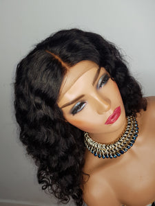 Loose Deep wave 12" 4x4 lace closure brazillian hair 180% density