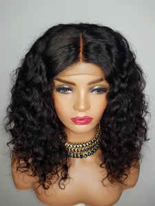 Loose Deep wave 12" 4x4 lace closure brazillian hair 180% density