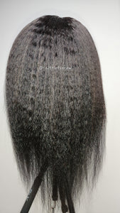 Kinky Straight 4x4 Lace closure Wig Human Hair Wigs Brazilain  Hair 180% Density Human Hair Wigs