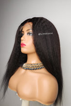 Load image into Gallery viewer, Kinky Straight 4x4 Lace closure Wig Human Hair Wigs Brazilain  Hair 180% Density Human Hair Wigs