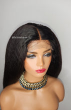 Load image into Gallery viewer, Kinky Straight 4x4 Lace closure Wig Human Hair Wigs Brazilain  Hair 180% Density Human Hair Wigs