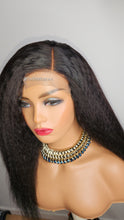 Load image into Gallery viewer, Kinky Straight 4x4 Lace closure Wig Human Hair Wigs Brazilain  Hair 180% Density Human Hair Wigs