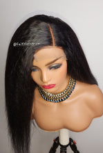 Load image into Gallery viewer, Kinky Straight 4x4 Lace closure Wig Human Hair Wigs Brazilain  Hair 180% Density Human Hair Wigs