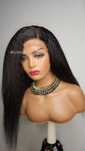 Load image into Gallery viewer, Kinky Straight 4x4 Lace closure Wig Human Hair Wigs Brazilain  Hair 180% Density Human Hair Wigs