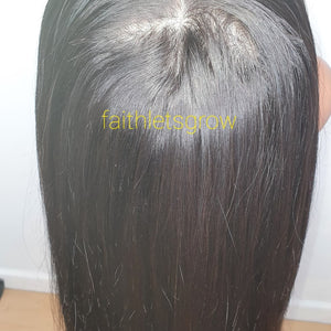 Silk - top 4x4 lace closure glue less wig 20'' 100% brazillian hair  straight Natural colour 150% density