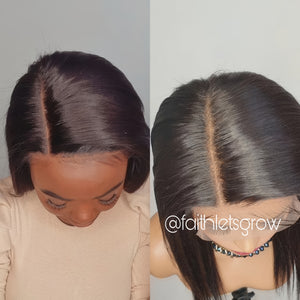 12inch 7x7 HD lace - closure glueless wig