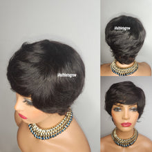 Load image into Gallery viewer, 6 inche pixie cut colour TB /30 machine made 150% density braziliain hair