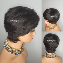 Load image into Gallery viewer, 6 inche pixie cut colour TB /30 machine made 150% density braziliain hair