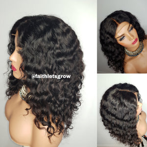 Loose Deep wave 12" 4x4 lace closure brazillian hair 180% density