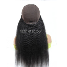 Load image into Gallery viewer, Kinky Straight Wig 13x4 Lace Front Wig Lace Front
 Human Hair Wigs 16Inch Wig Peruvian Hair