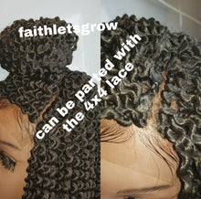 Load image into Gallery viewer, New arrival hand-made crochet twist out 4x4 lace closure glue-less wig